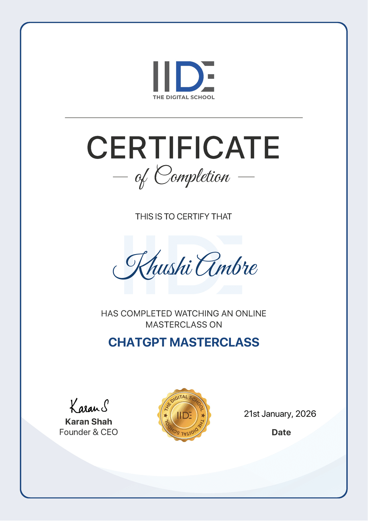 ChatGPT Masterclass