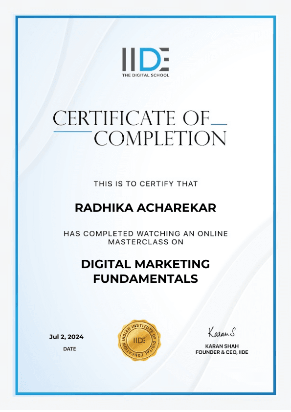 Digital Marketing Fundamentals