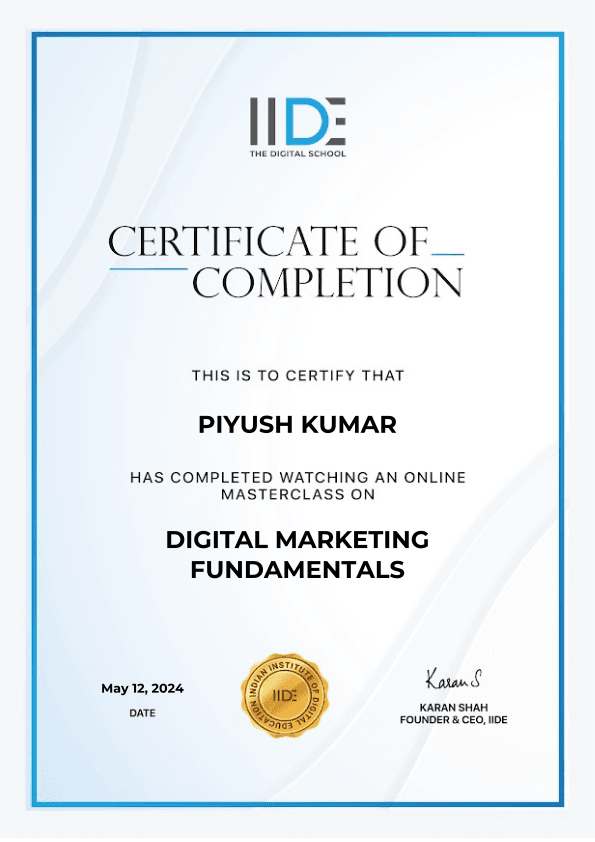 Digital Marketing Fundamentals