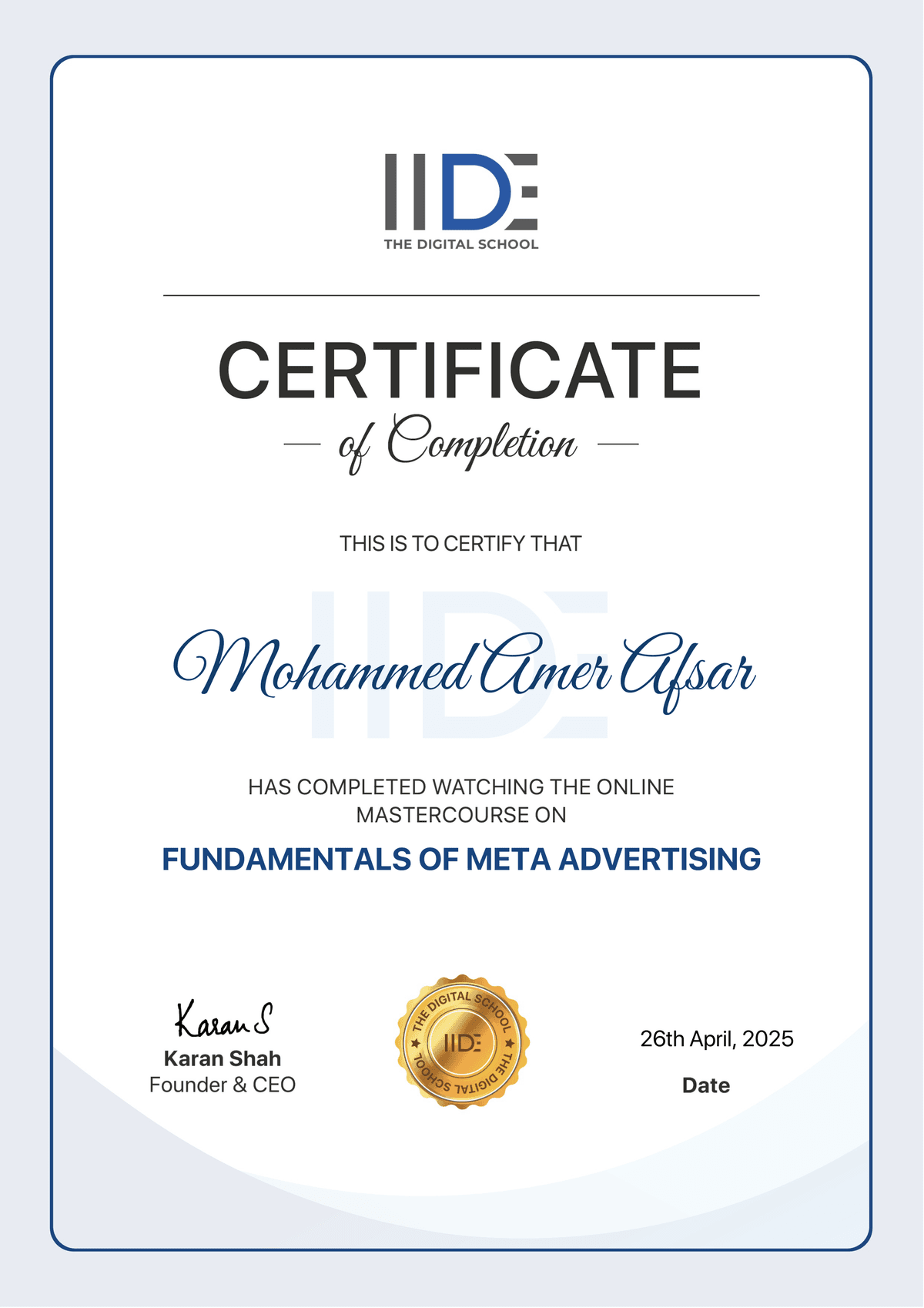 Fundamentals of Meta Advertising