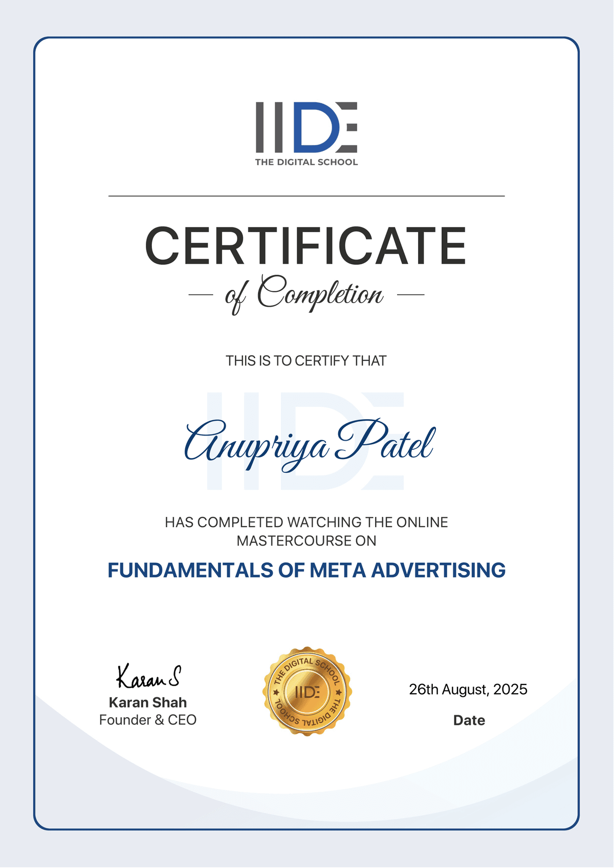 Fundamentals of Meta Advertising