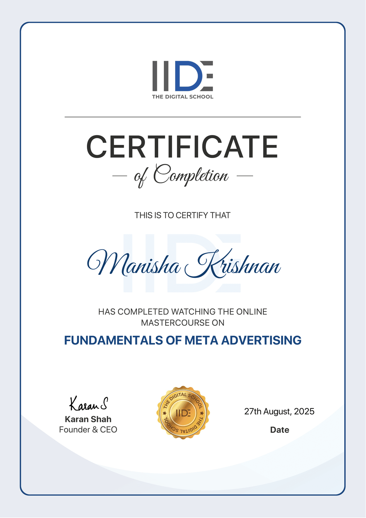 Fundamentals of Meta Advertising