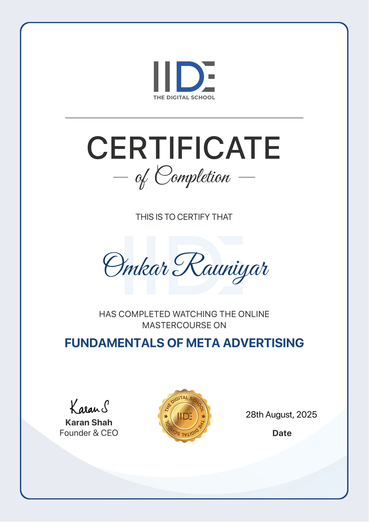 Fundamentals of Meta Advertising