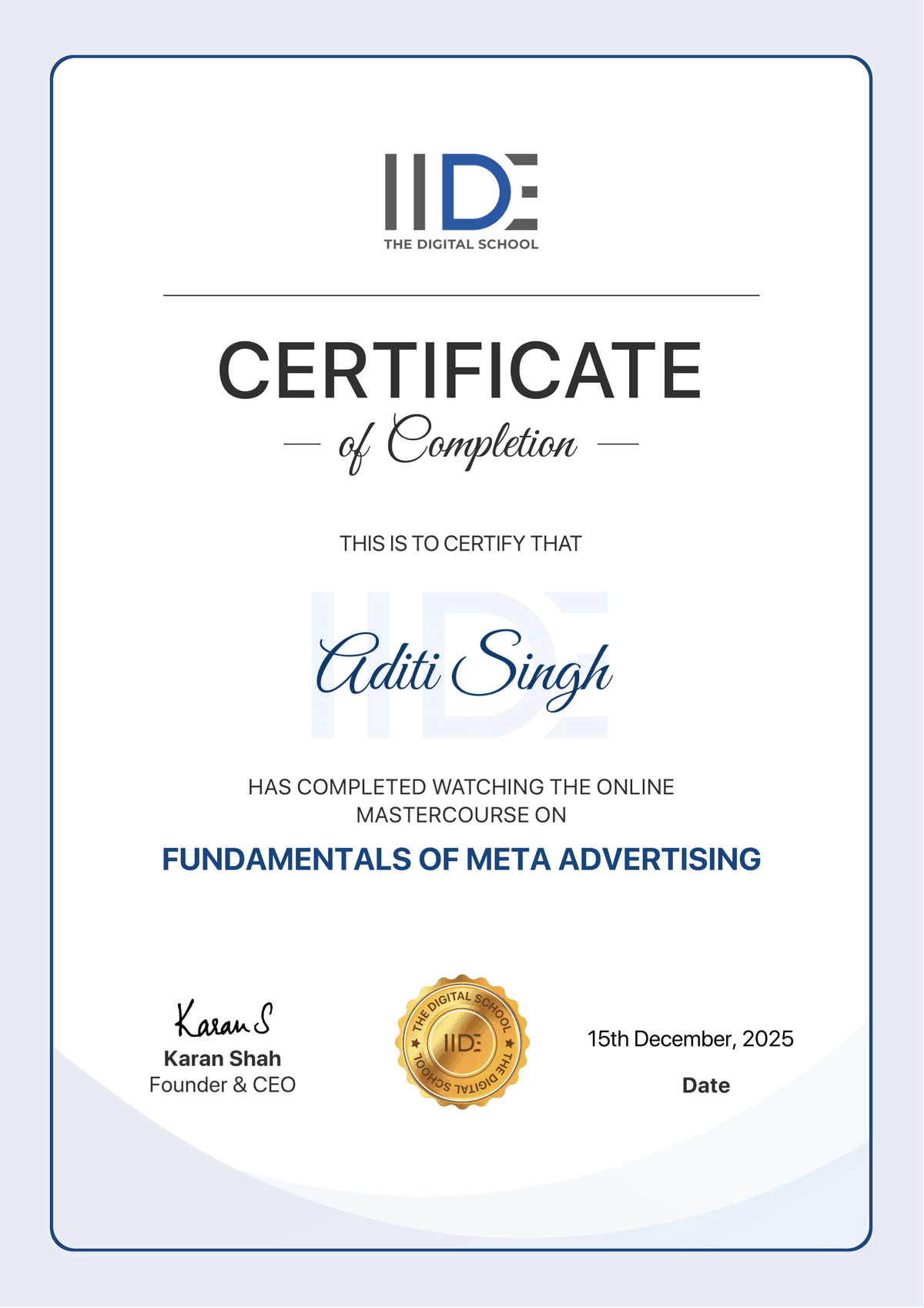 Fundamentals of Meta Advertising
