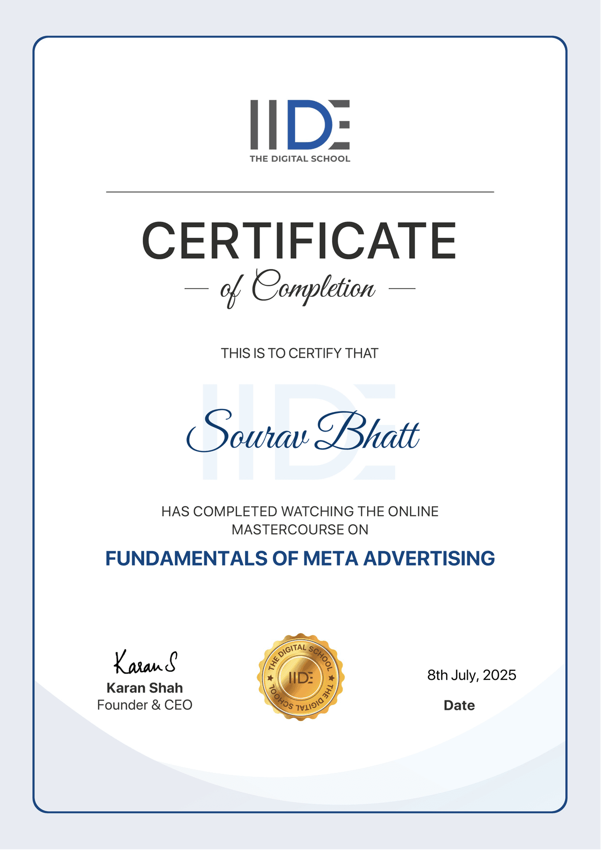 Fundamentals of Meta Advertising