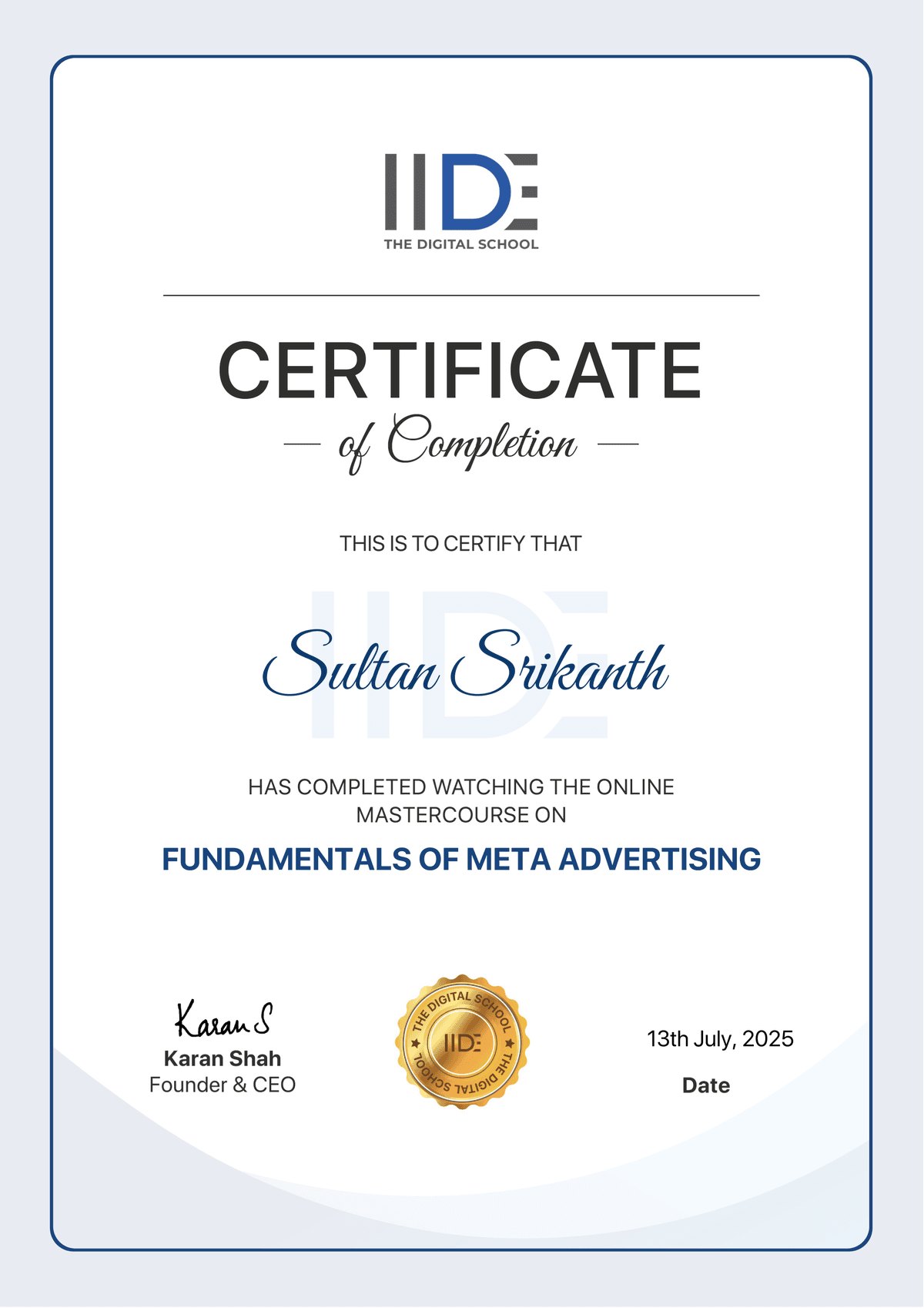 Fundamentals of Meta Advertising