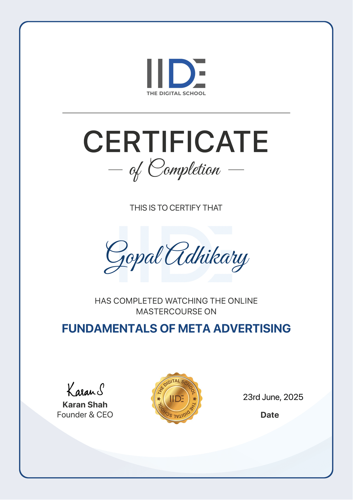 Fundamentals of Meta Advertising