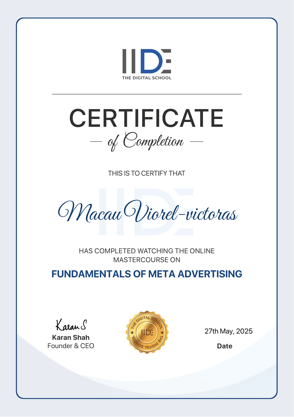 Fundamentals of Meta Advertising