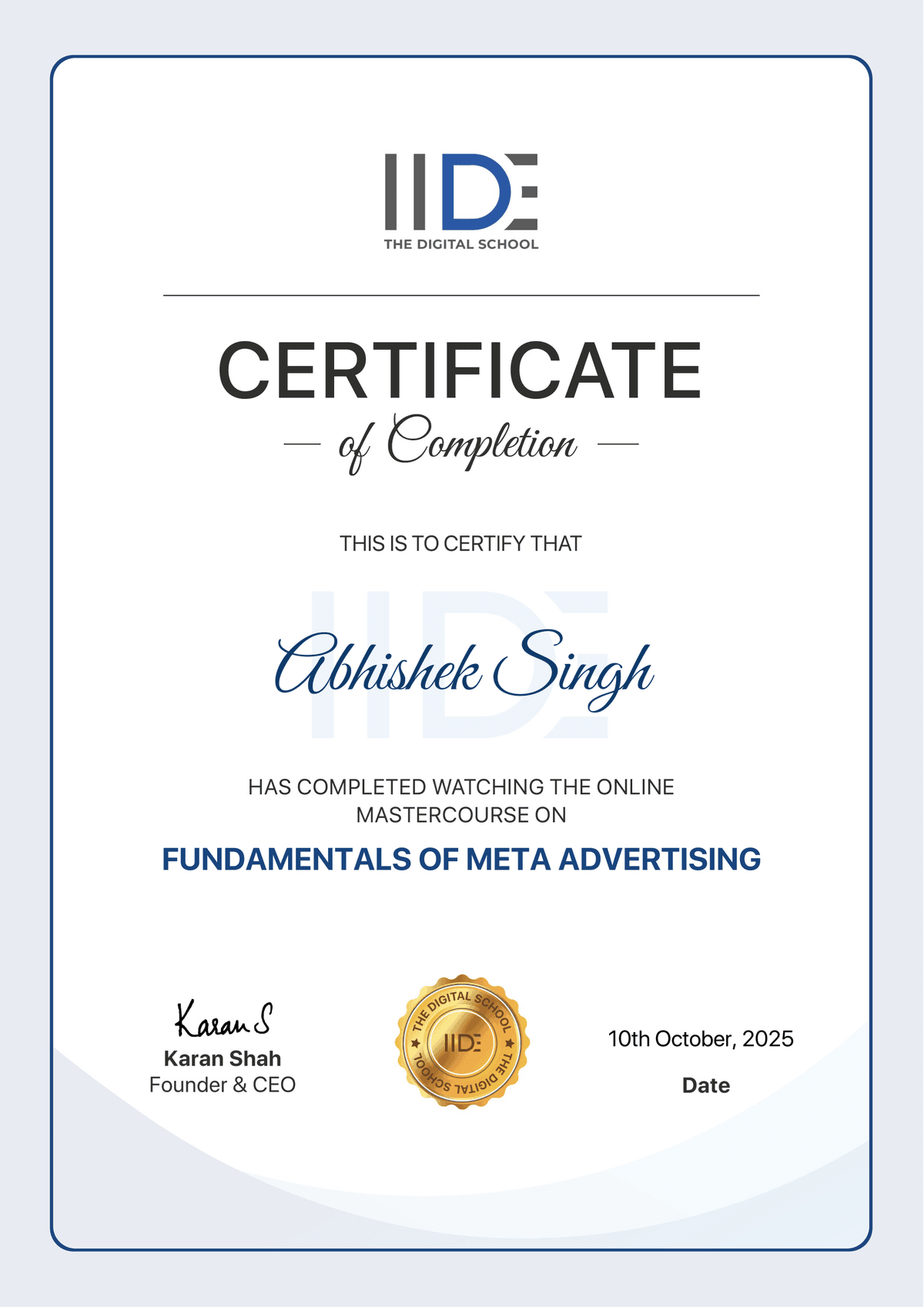 Fundamentals of Meta Advertising