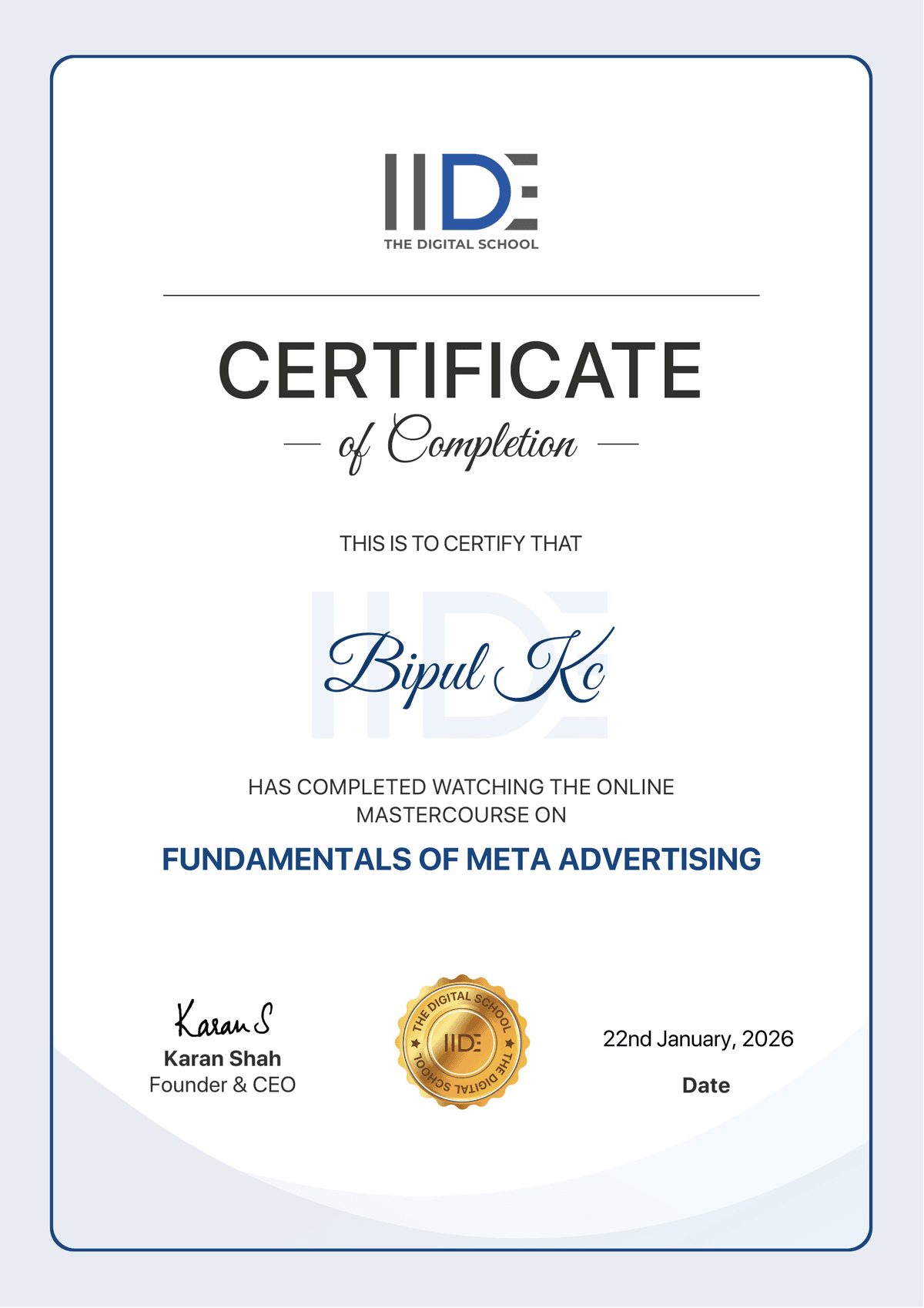 Fundamentals of Meta Advertising