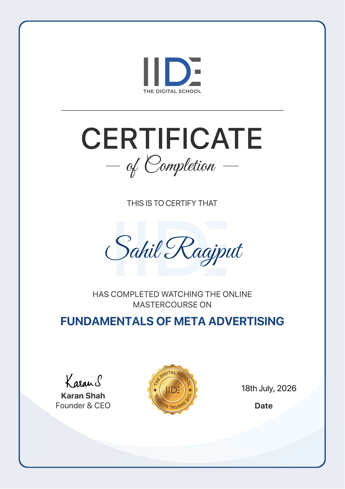 Fundamentals of Meta Advertising