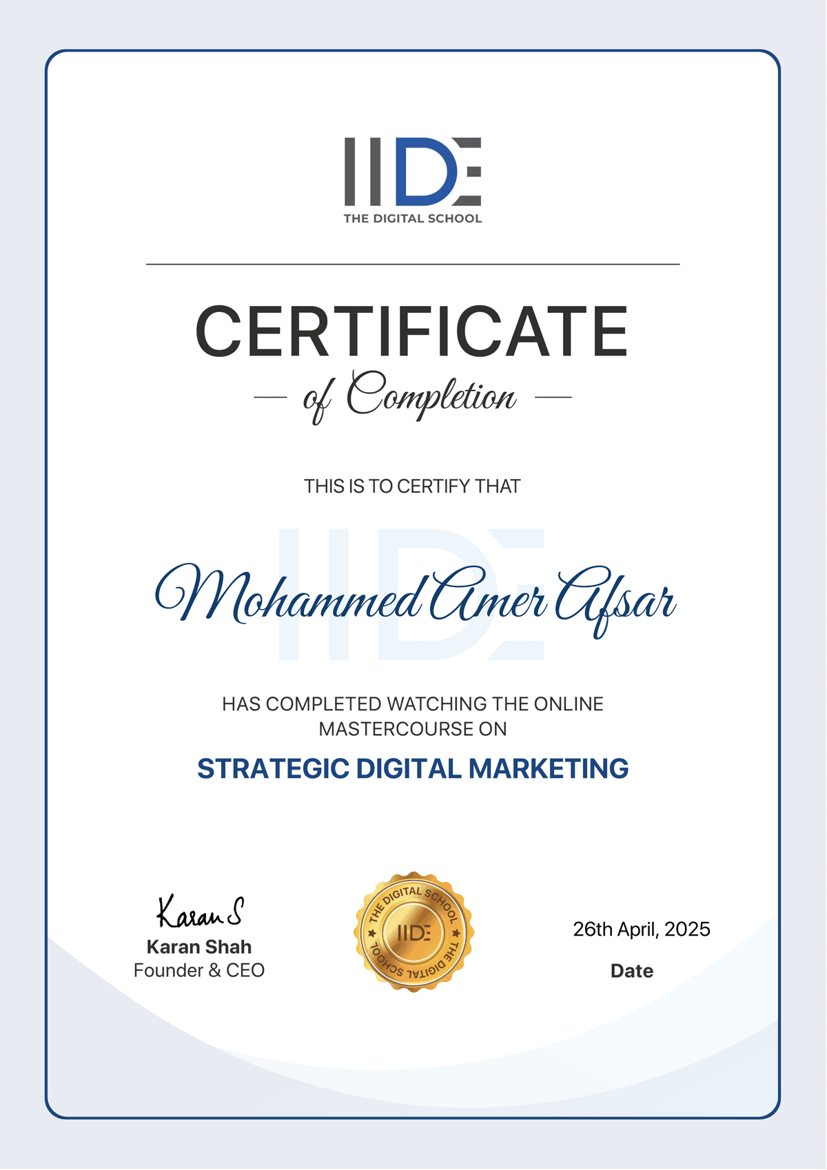 Strategic Digital Marketing