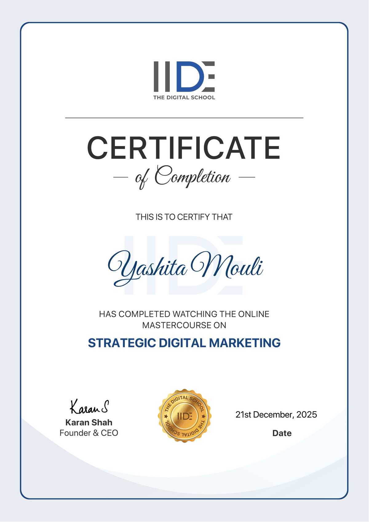 Strategic Digital Marketing