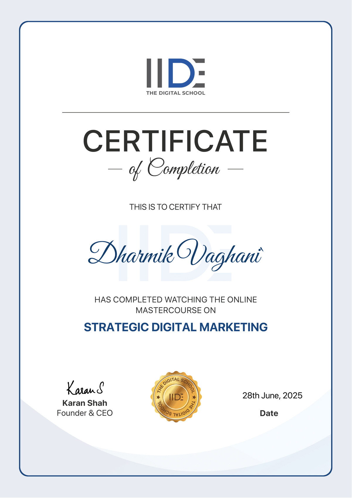 Strategic Digital Marketing