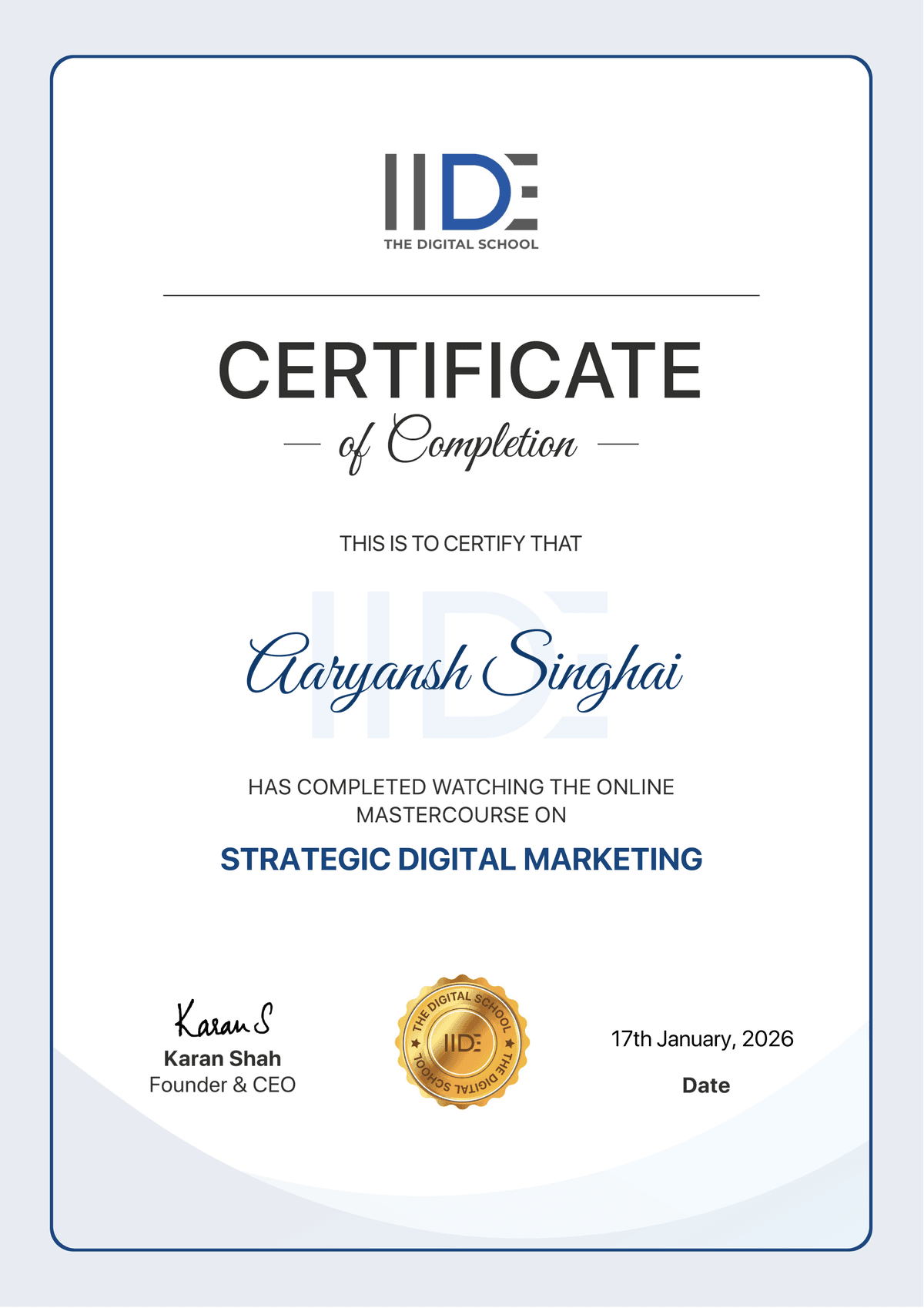 Strategic Digital Marketing